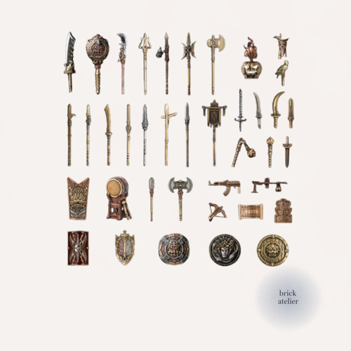 Brick Atelier Full Army Weapon Set
